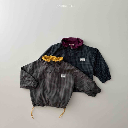 《予約》Old Check Anorak / andbutter