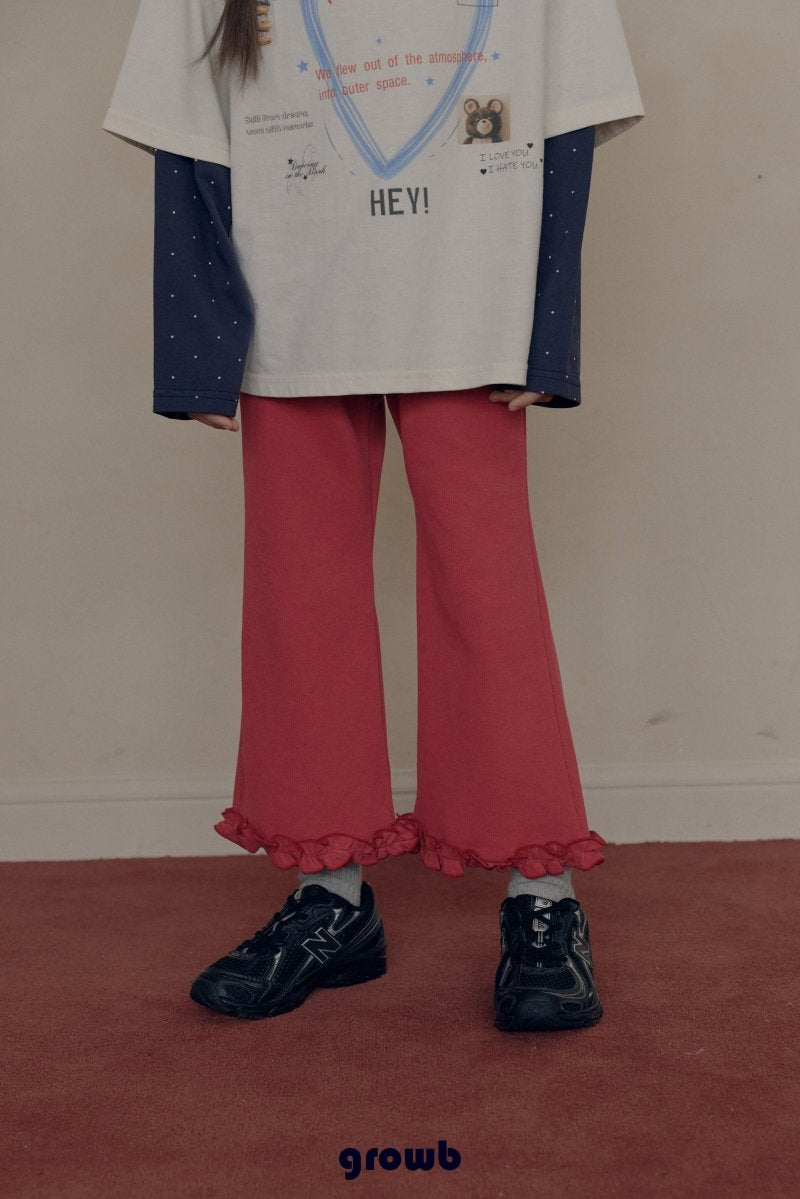 《予約》Siron Frill Rib Pants / GROWB
