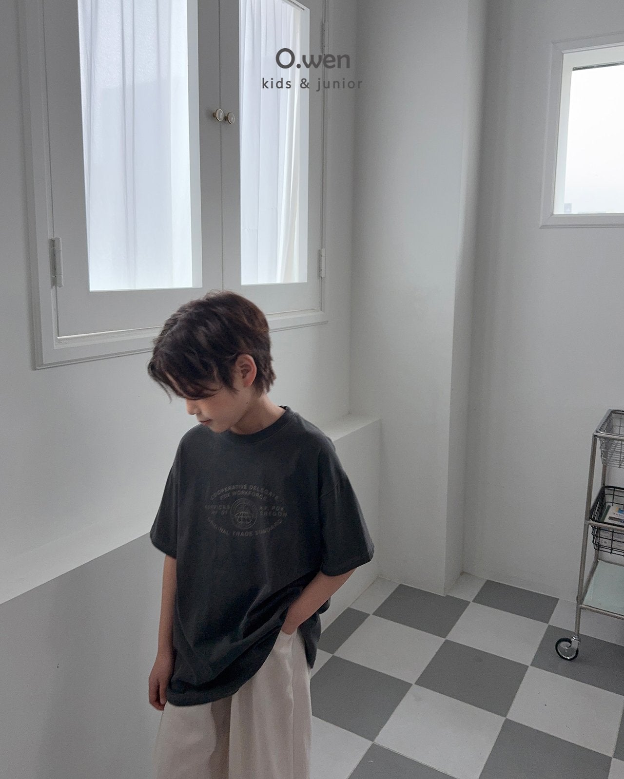 《予約》Slit Pigment Tee / O.wen (adultまで)