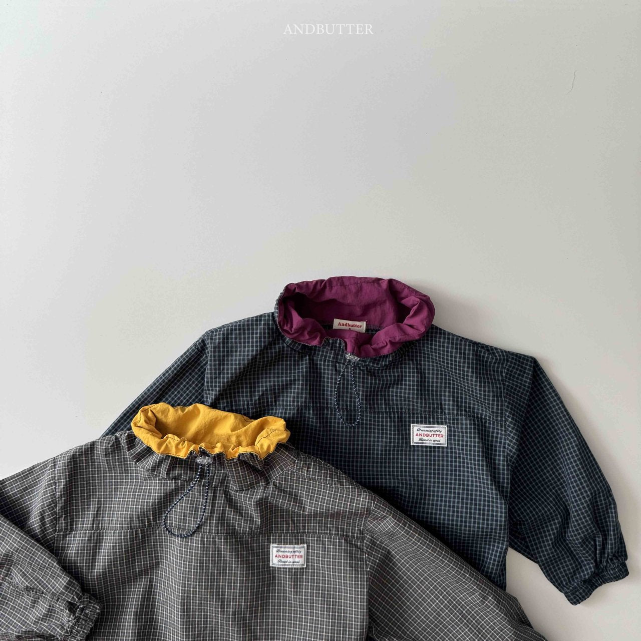 《予約》Old Check Anorak / andbutter