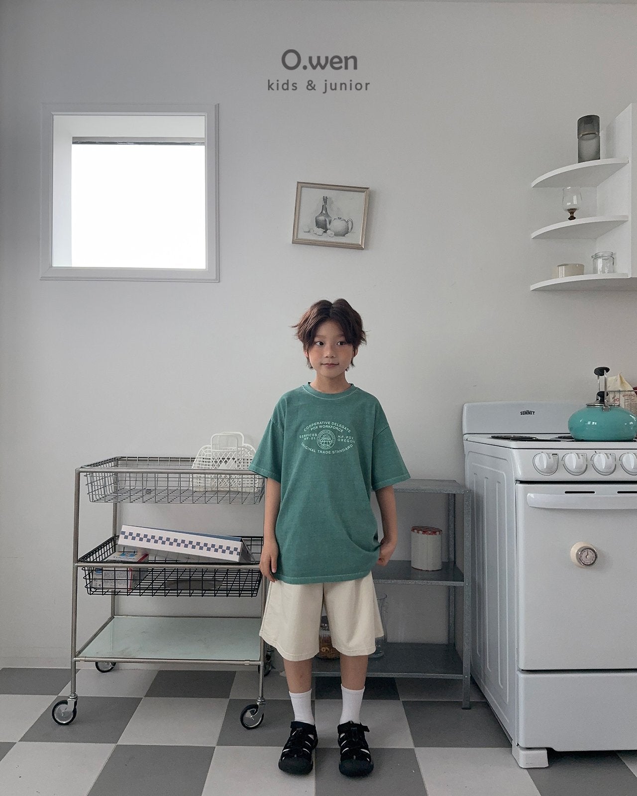 《予約》Slit Pigment Tee / O.wen (adultまで)