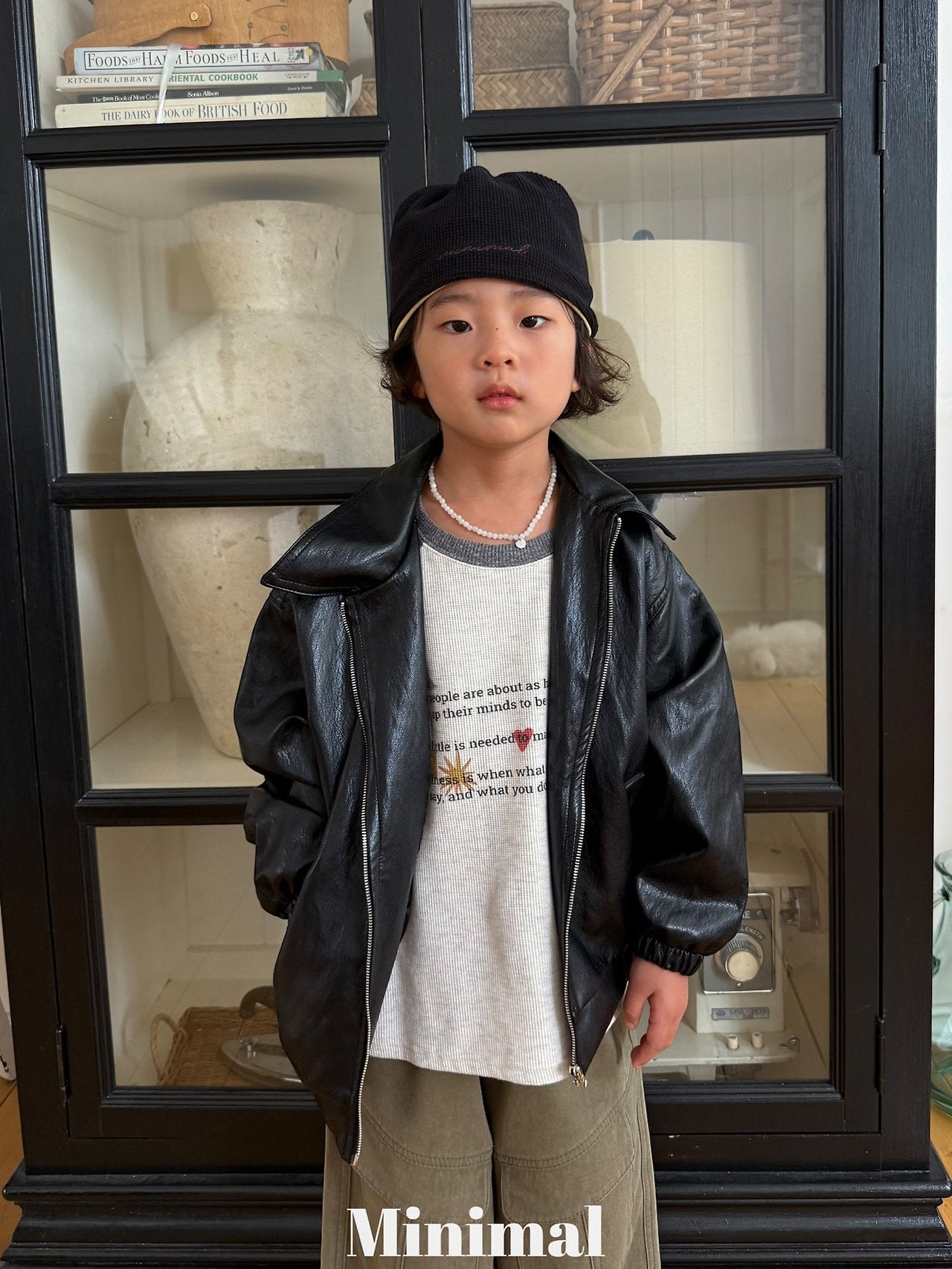 《予約》Soft Leather Zip-Up Jacket / MINIMAL