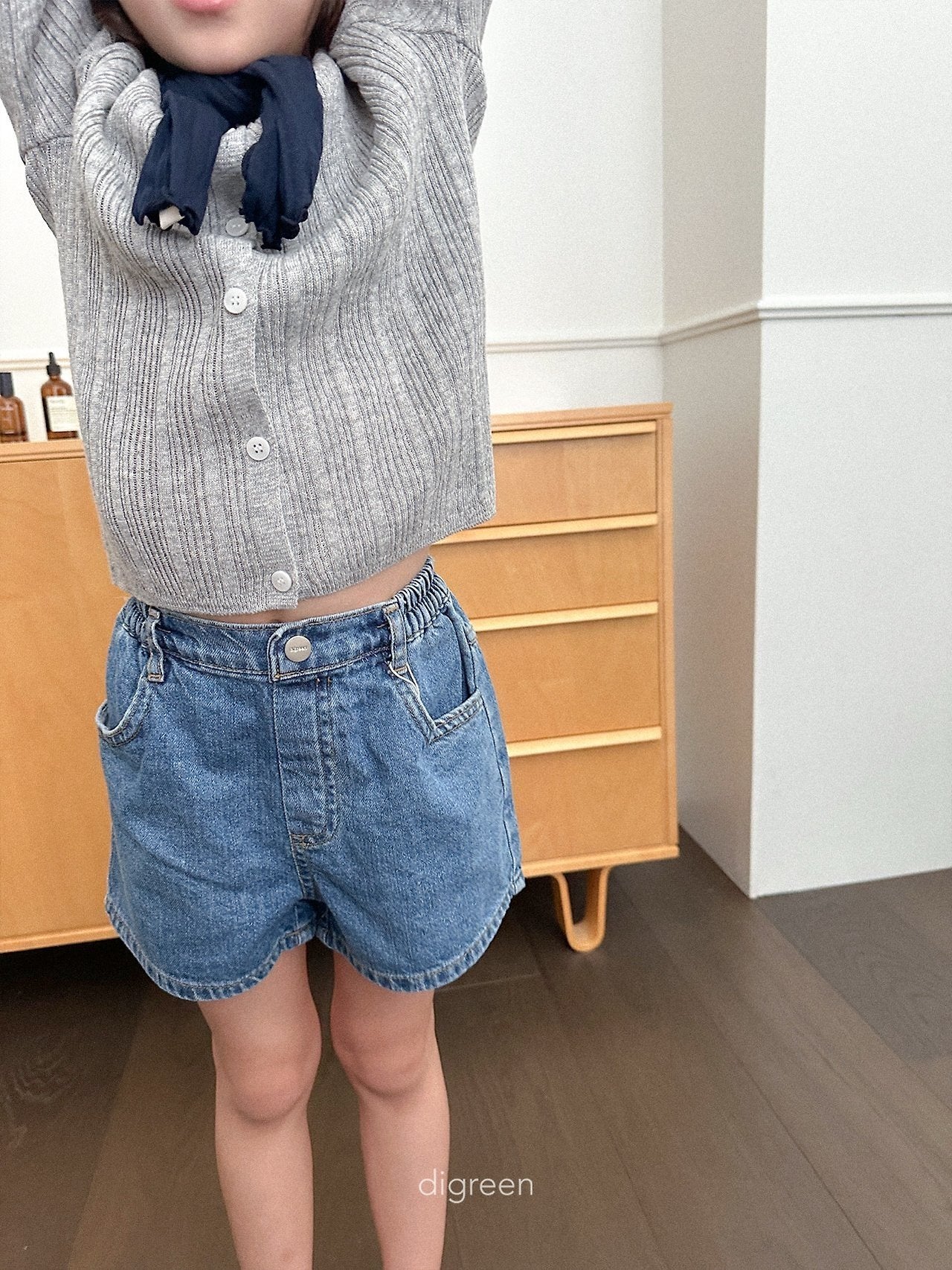 《予約》Wiggly Rib Cardigan (kids) / digreen