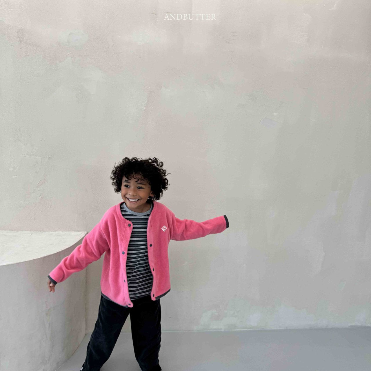 《予約》Fleece Mix Cardigan / andbutter