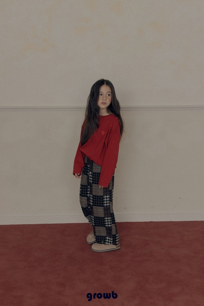 《予約》Patchwork Check Pants / GROWB