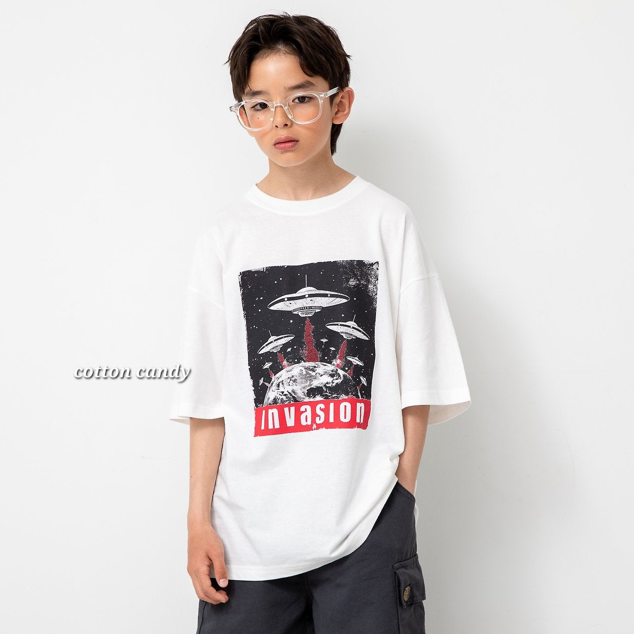 《予約》Invasion T-shirt / cotton candy