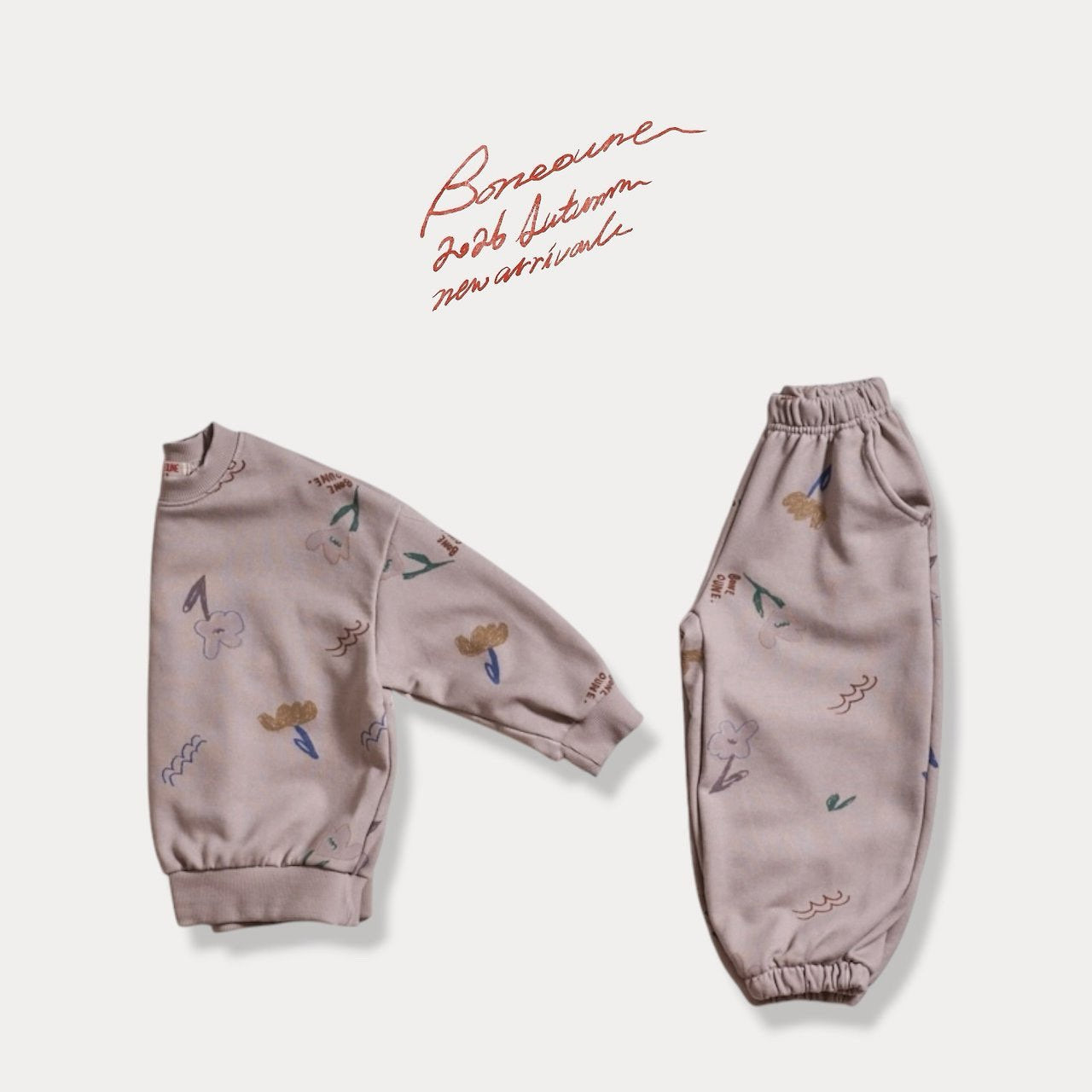 《予約》Floral Jogger Pants / BONEOUNE