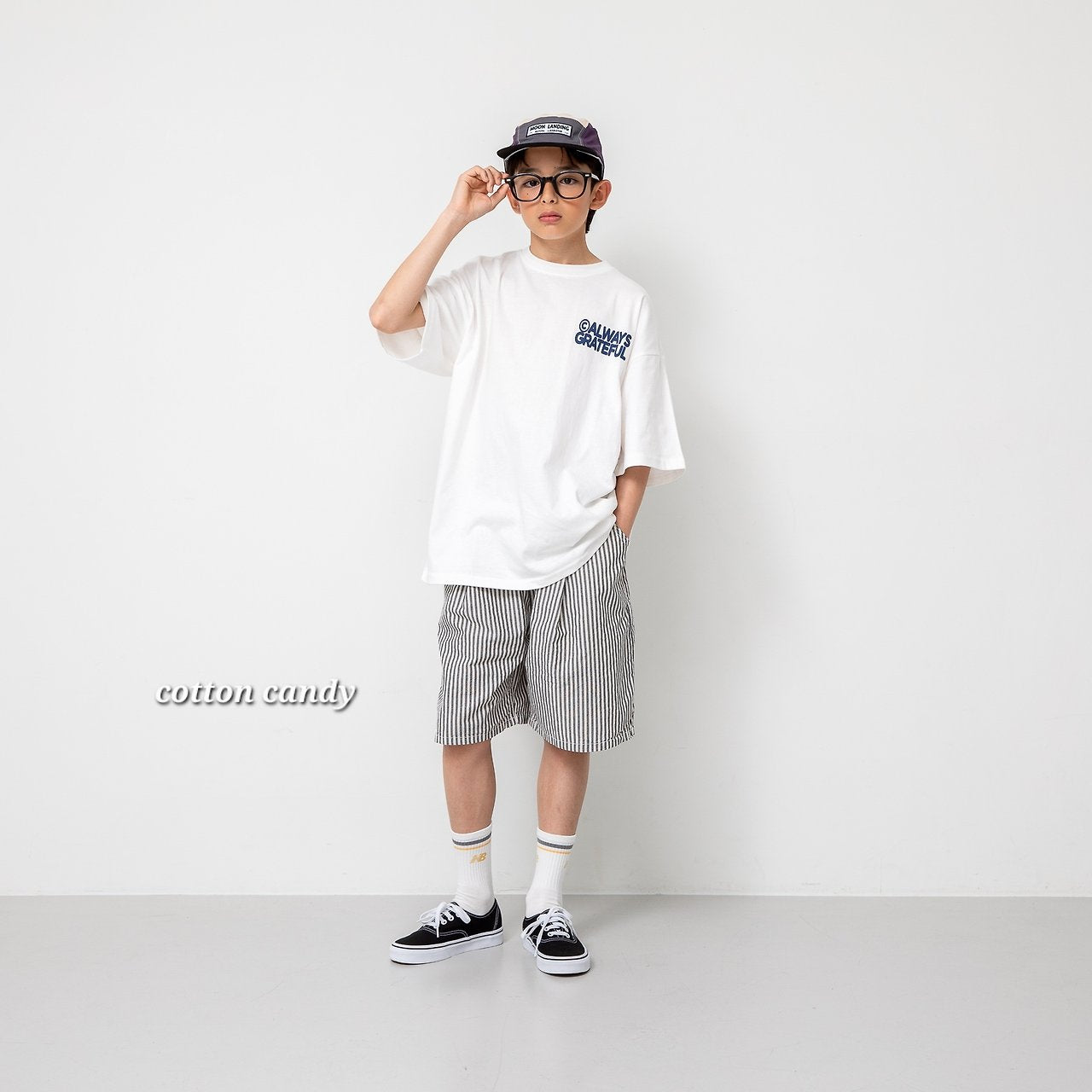 《予約》Square T-shirt / cotton candy