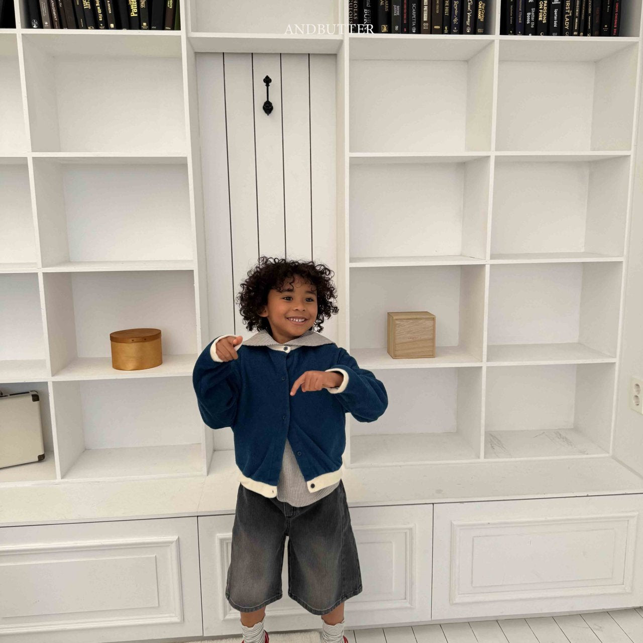 《予約》Two-Tone Terry Cardigan / andbutter