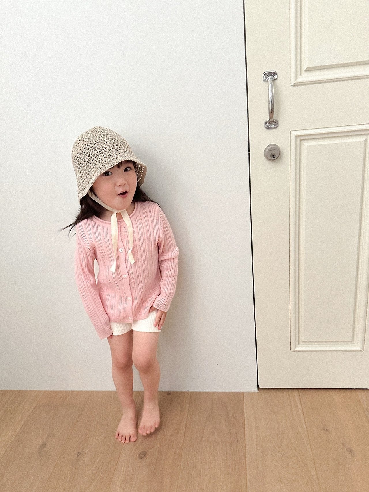 《予約》Wiggly Rib Cardigan (kids) / digreen