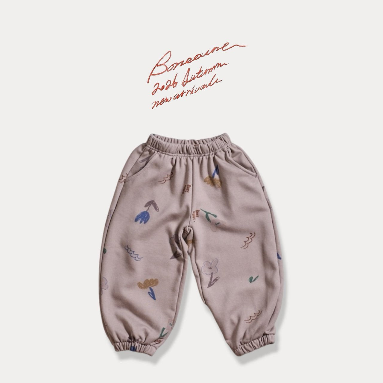 《予約》Floral Jogger Pants / BONEOUNE