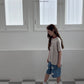 《予約》Mention Stripe Tee / O.wen