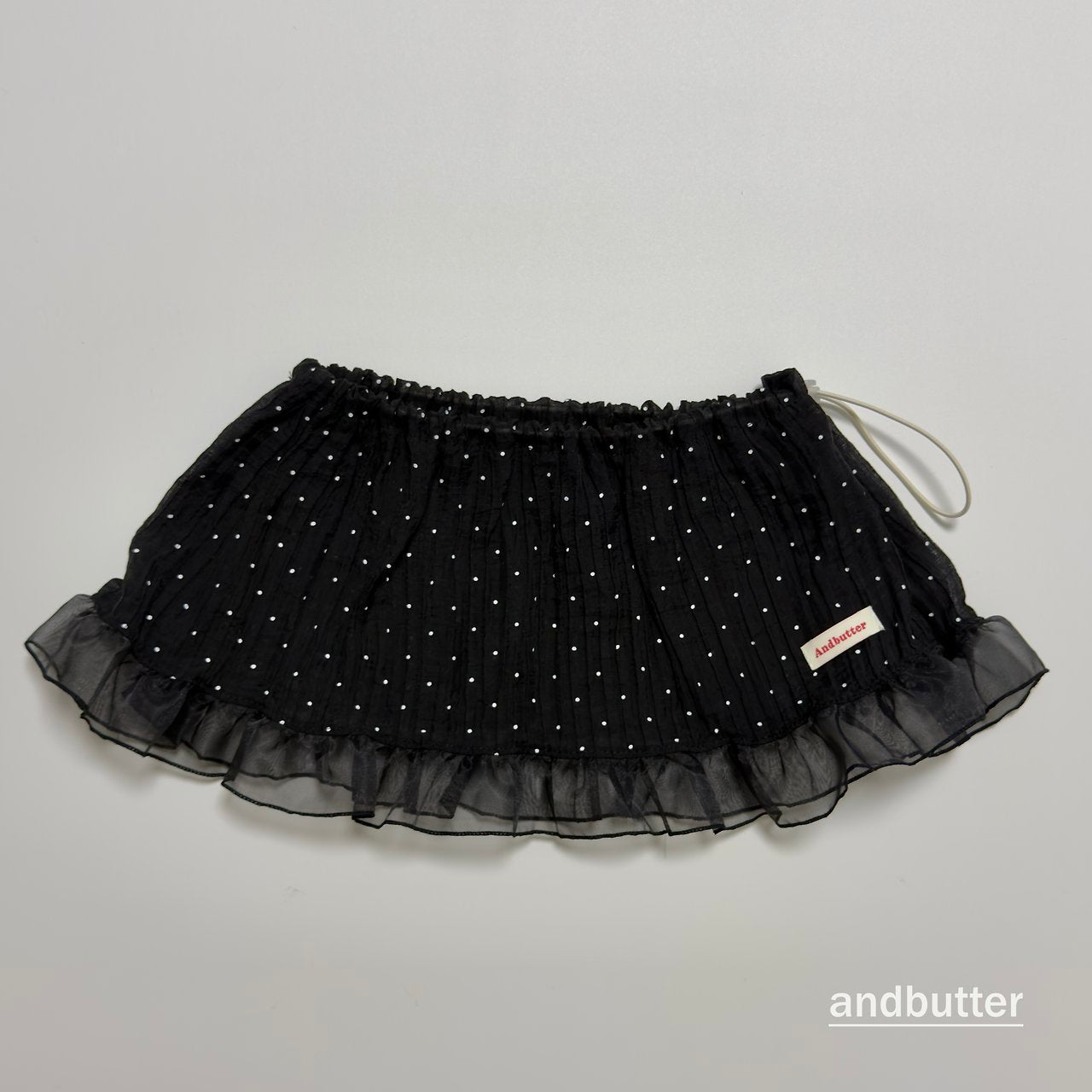 《予約》Wrinkle Dot Layered Skirt / ANDBUTTER
