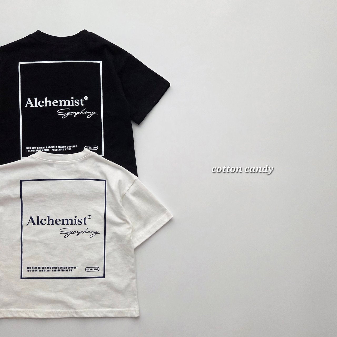 《予約》Square T-shirt / cotton candy