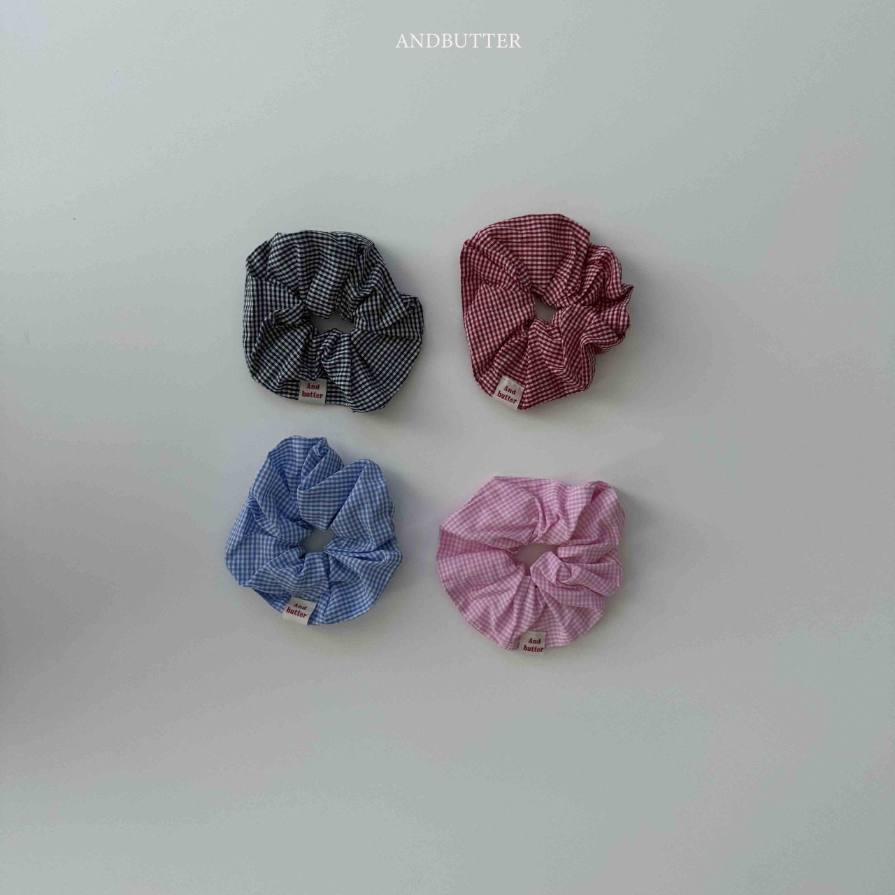 《予約》Check scrunchies / andbutter