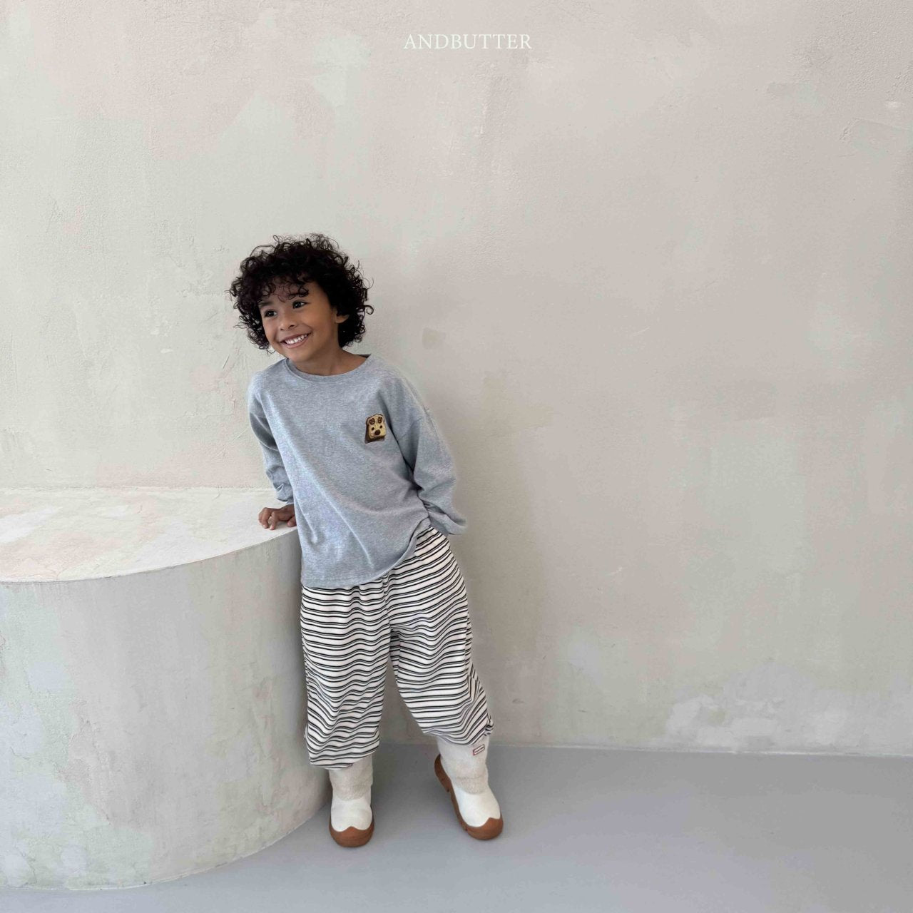 《予約》Mellow Stripe Jogger / andbutter