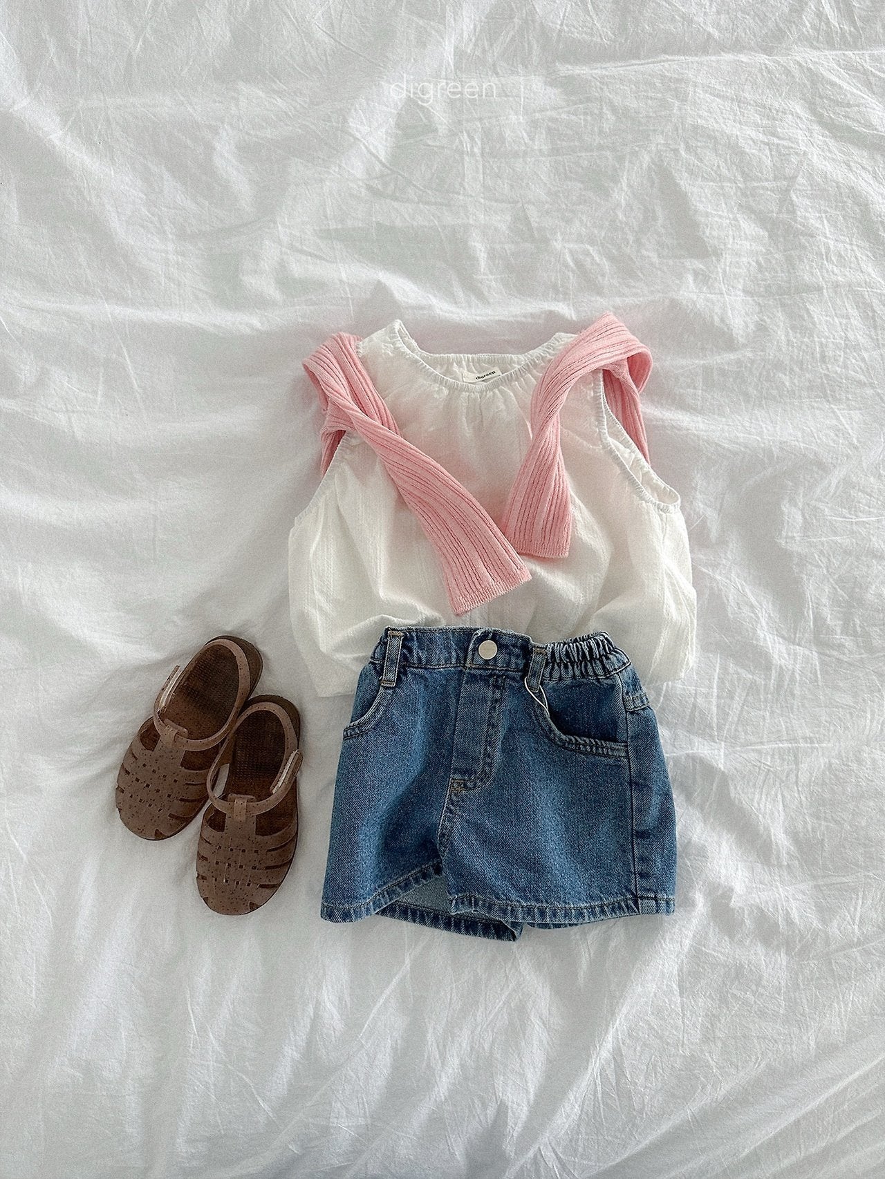 《予約》Wiggly Rib Cardigan (kids) / digreen