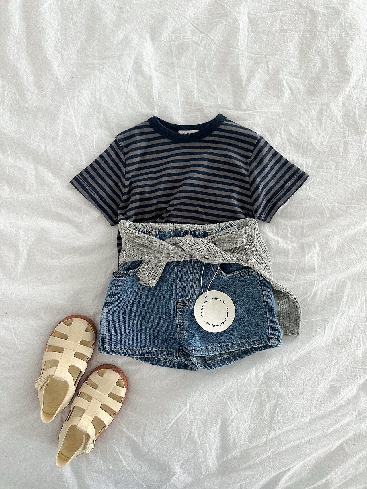 《予約》Wiggly Rib Cardigan (kids) / digreen
