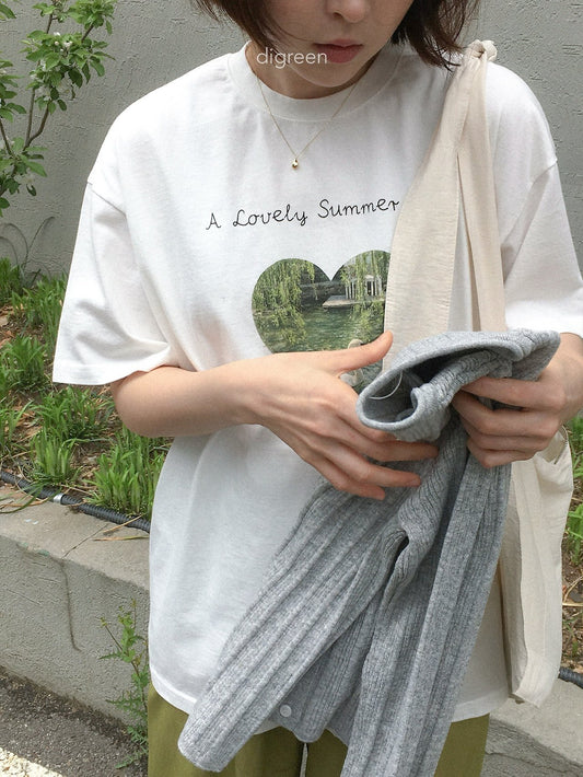 《予約》Pure Swan Tee / digreen (mom)