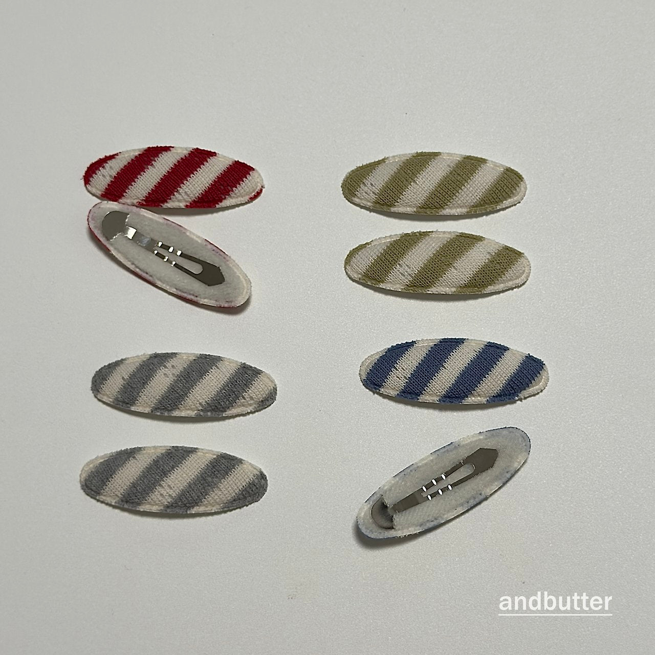 《予約》Tommy Snap Hair Clips (2SET) / ANDBUTTER