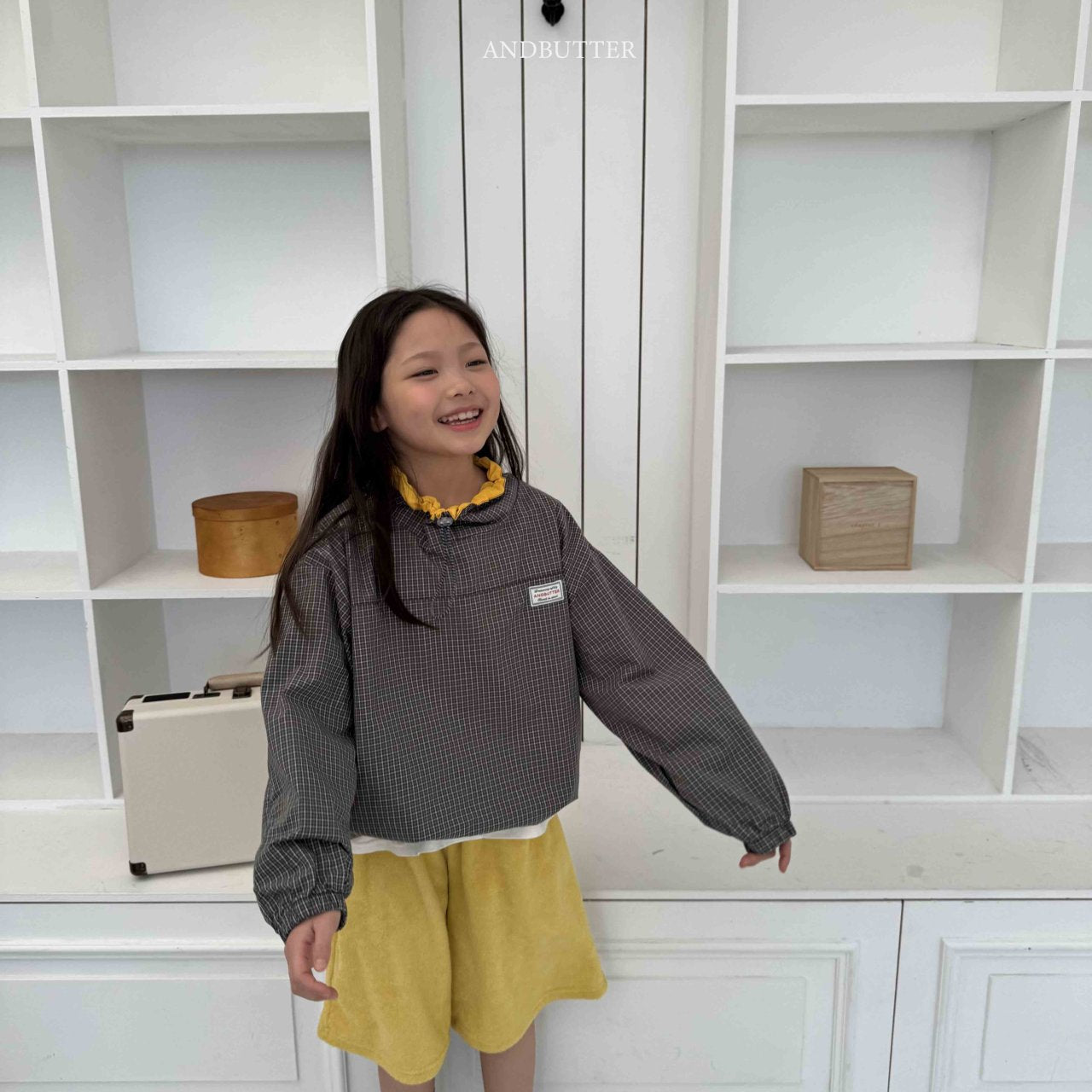 《予約》Old Check Anorak / andbutter