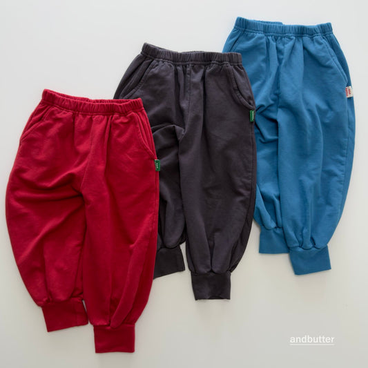 《予約》Rib Jogger Pants / ANDBUTTER