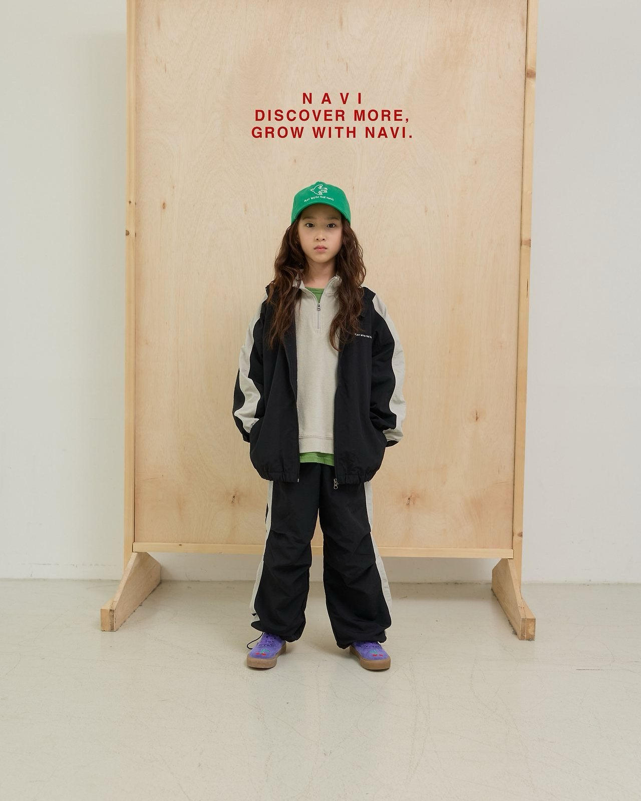《予約》Anna Color-Block Pants / navi.