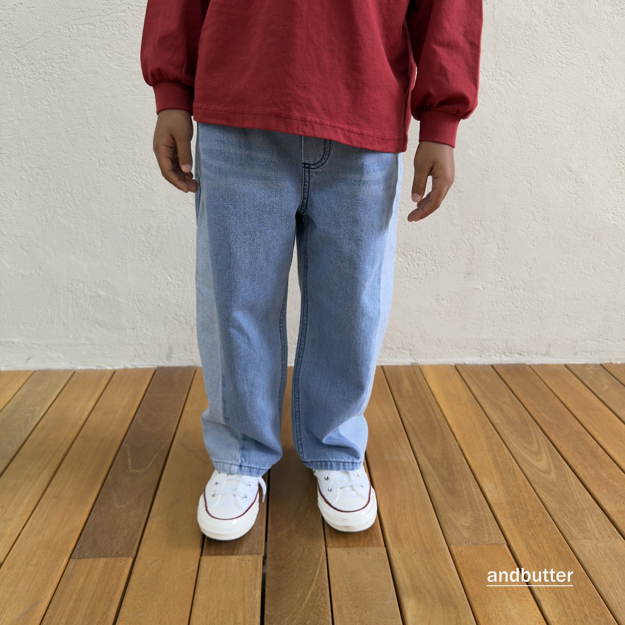 《予約》Curved  Denim Pants / ANDBUTTER