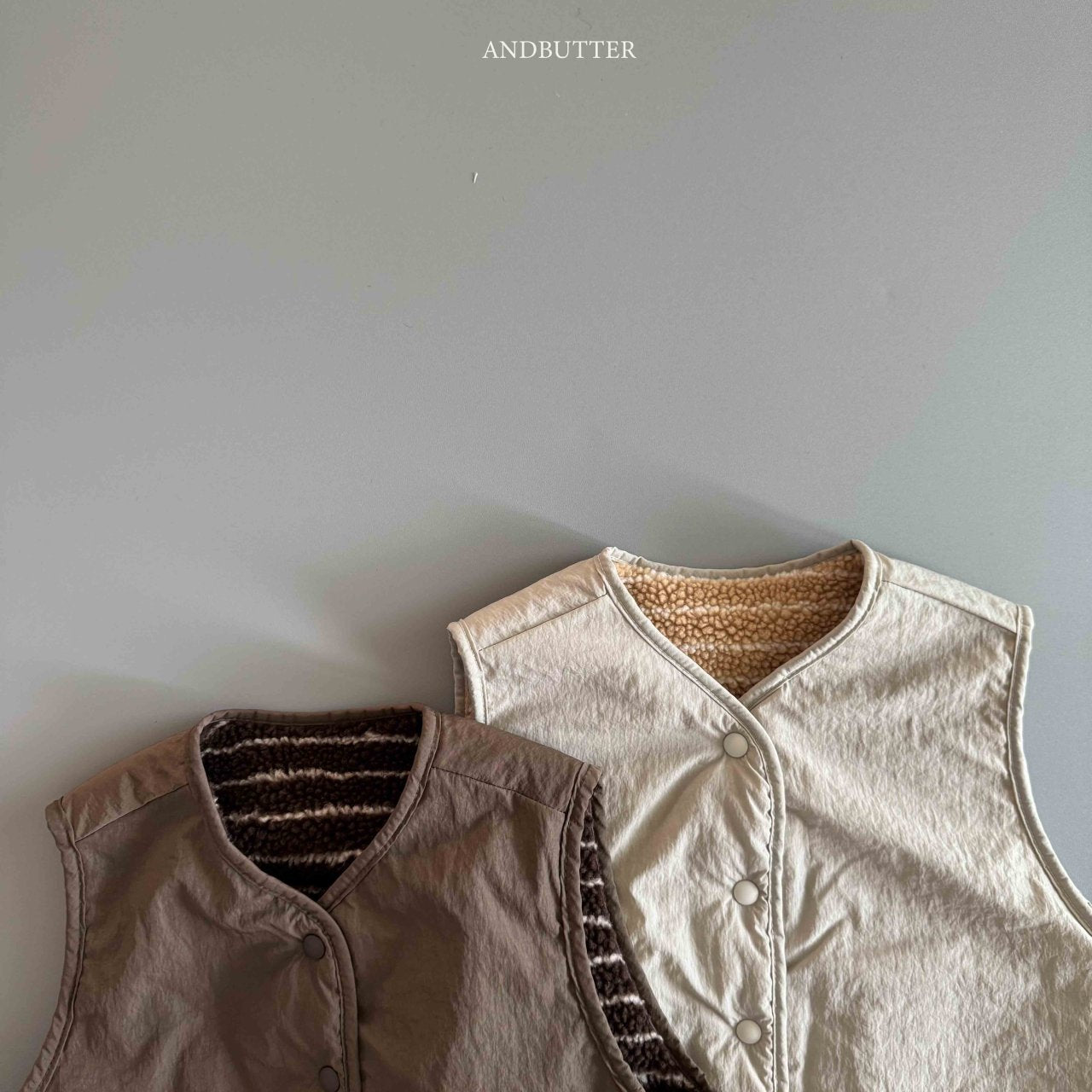 《予約》Reversible ST Dumble Vest / andbutter