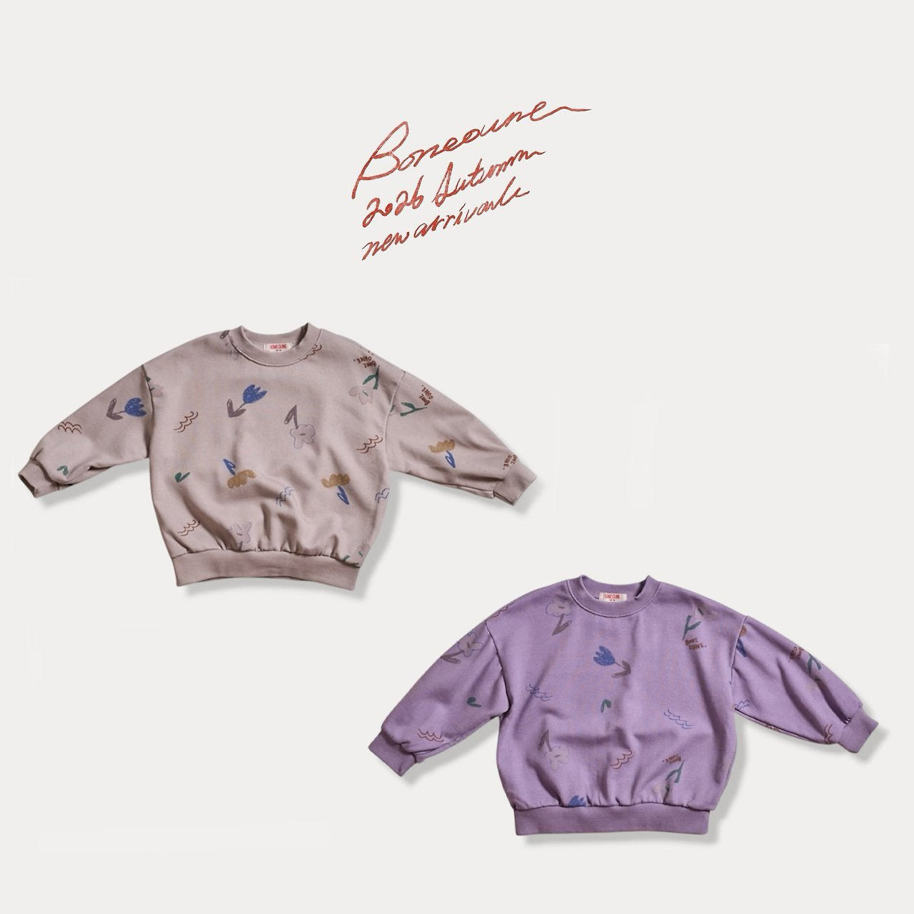 《予約》Flower Sweatshirt / BONEOUNE