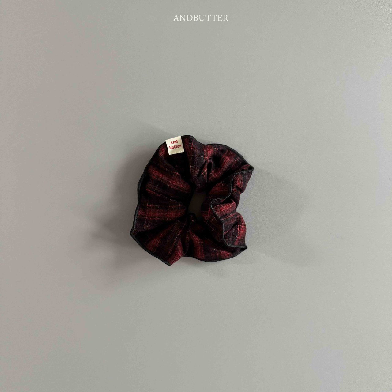 《予約》Soft Check Scrunchies / andbutter