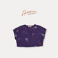《予約》Flower Terry Croped T-shirt / Boneoune