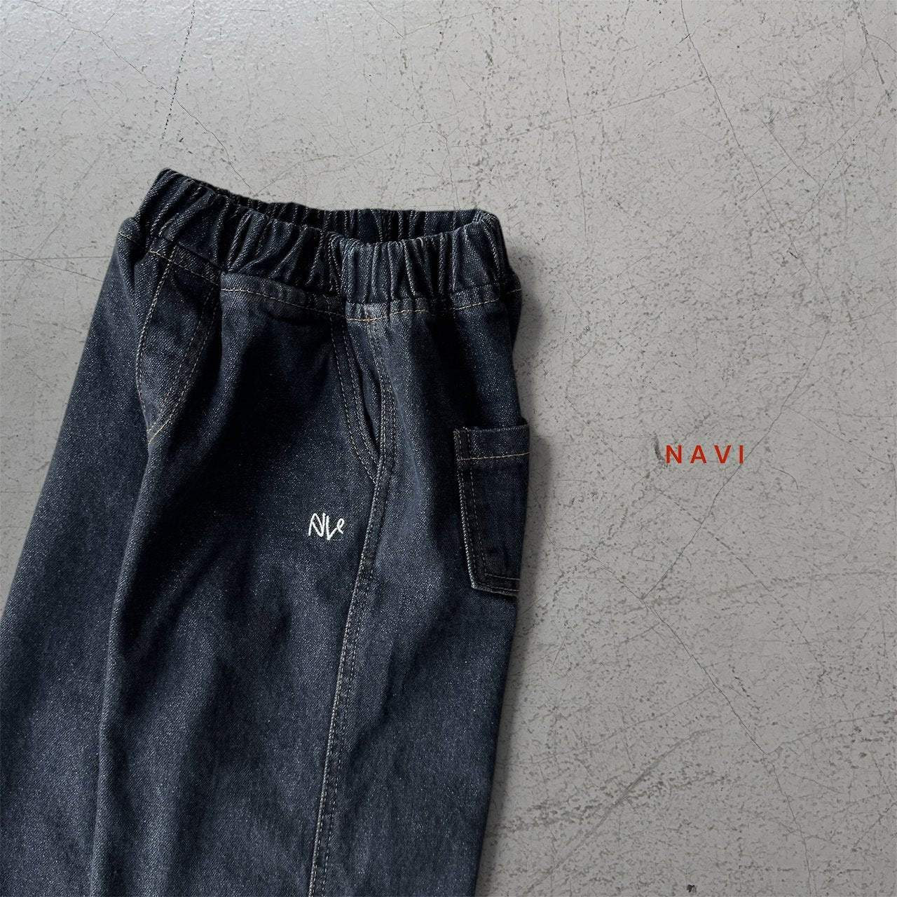 《予約》With Wide Denim Pants  / navi.