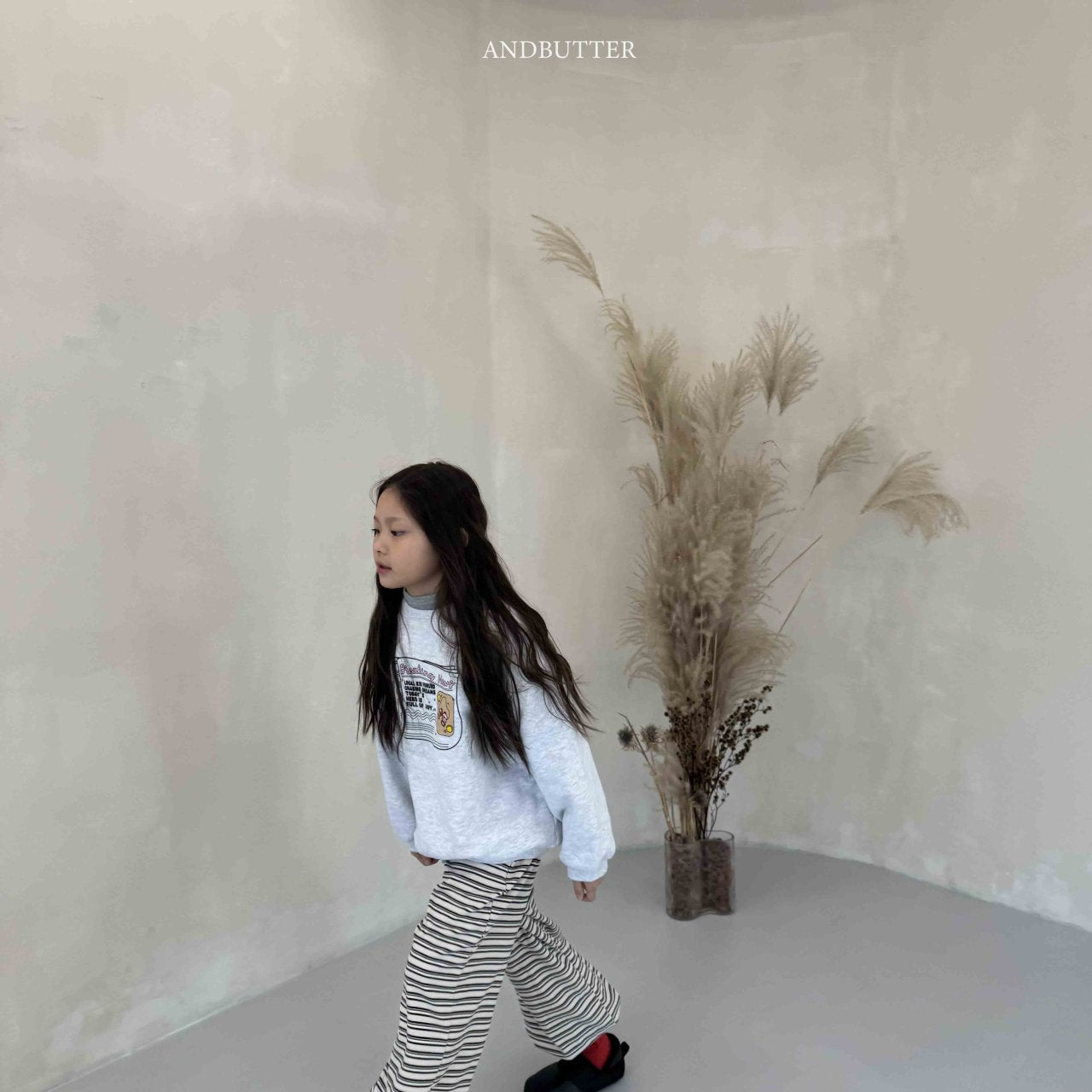 《予約》Mellow Stripe Jogger / andbutter