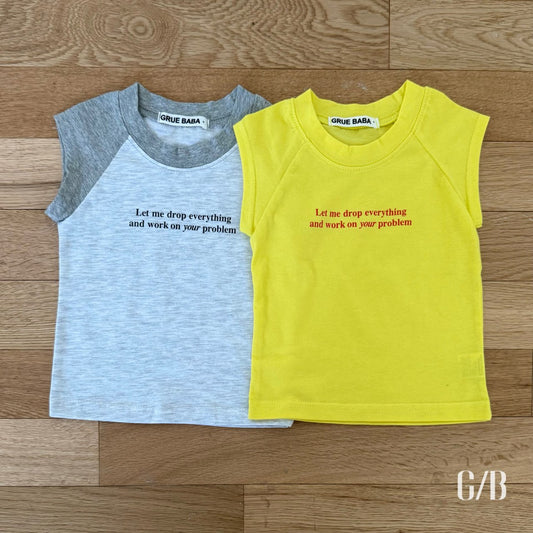 《予約》Drop-shoulder T-shirt / GRUE BABA