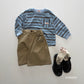 《予約》Heart Pocket Stripe T-Shirt / ANDBUTTER