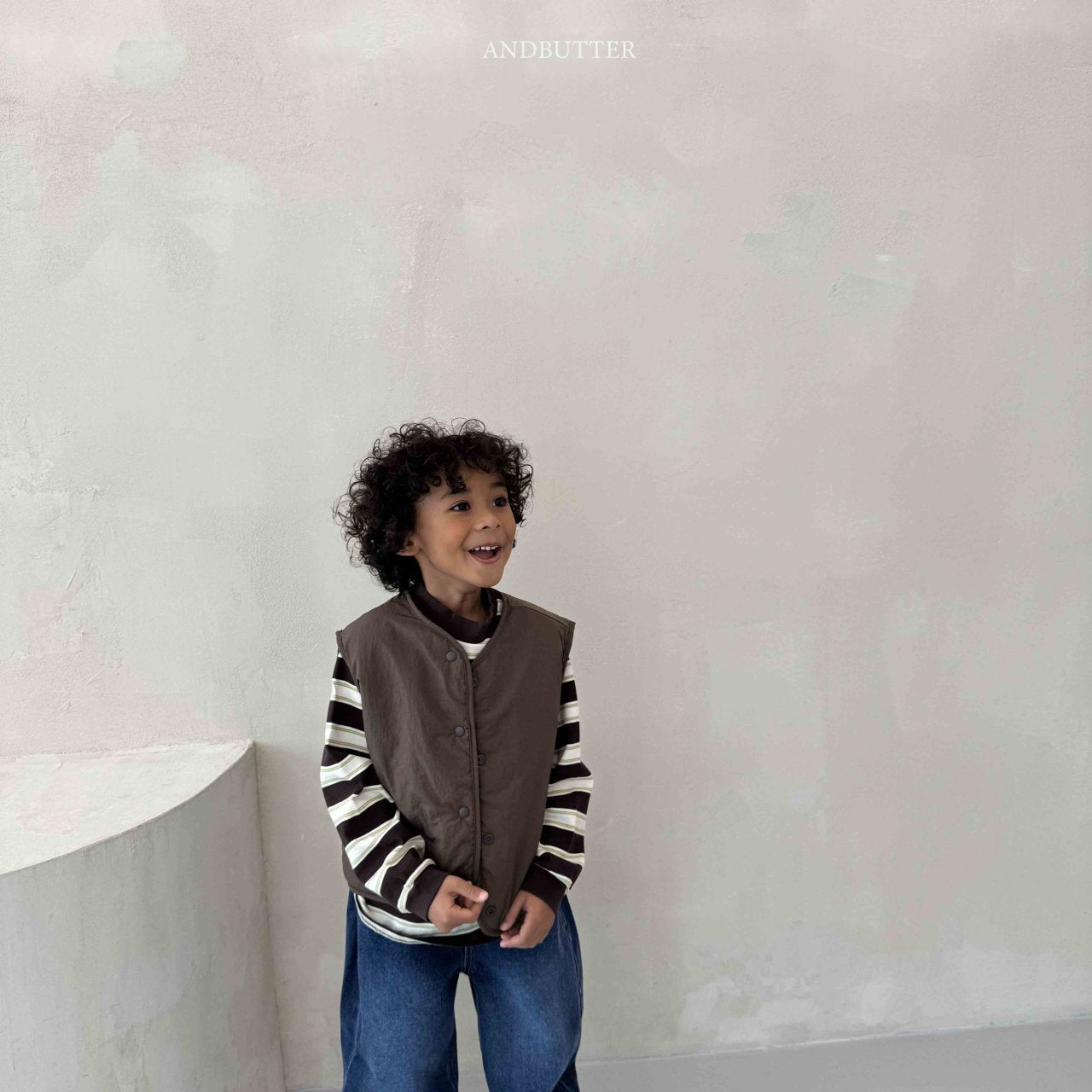 《予約》Reversible ST Dumble Vest / andbutter