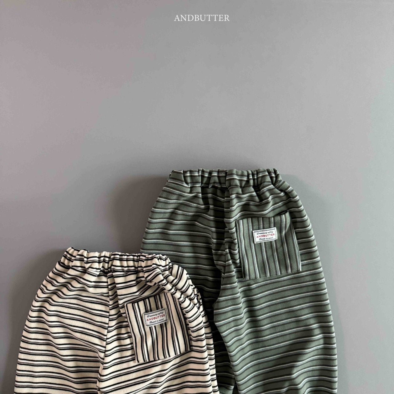 《予約》Mellow Stripe Jogger / andbutter