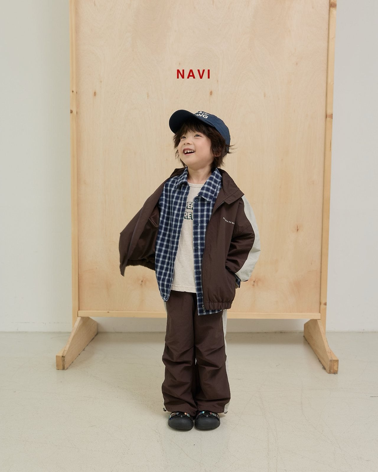 《予約》Anna Color-Block Pants / navi.