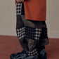 《予約》Patchwork Check Pants / GROWB