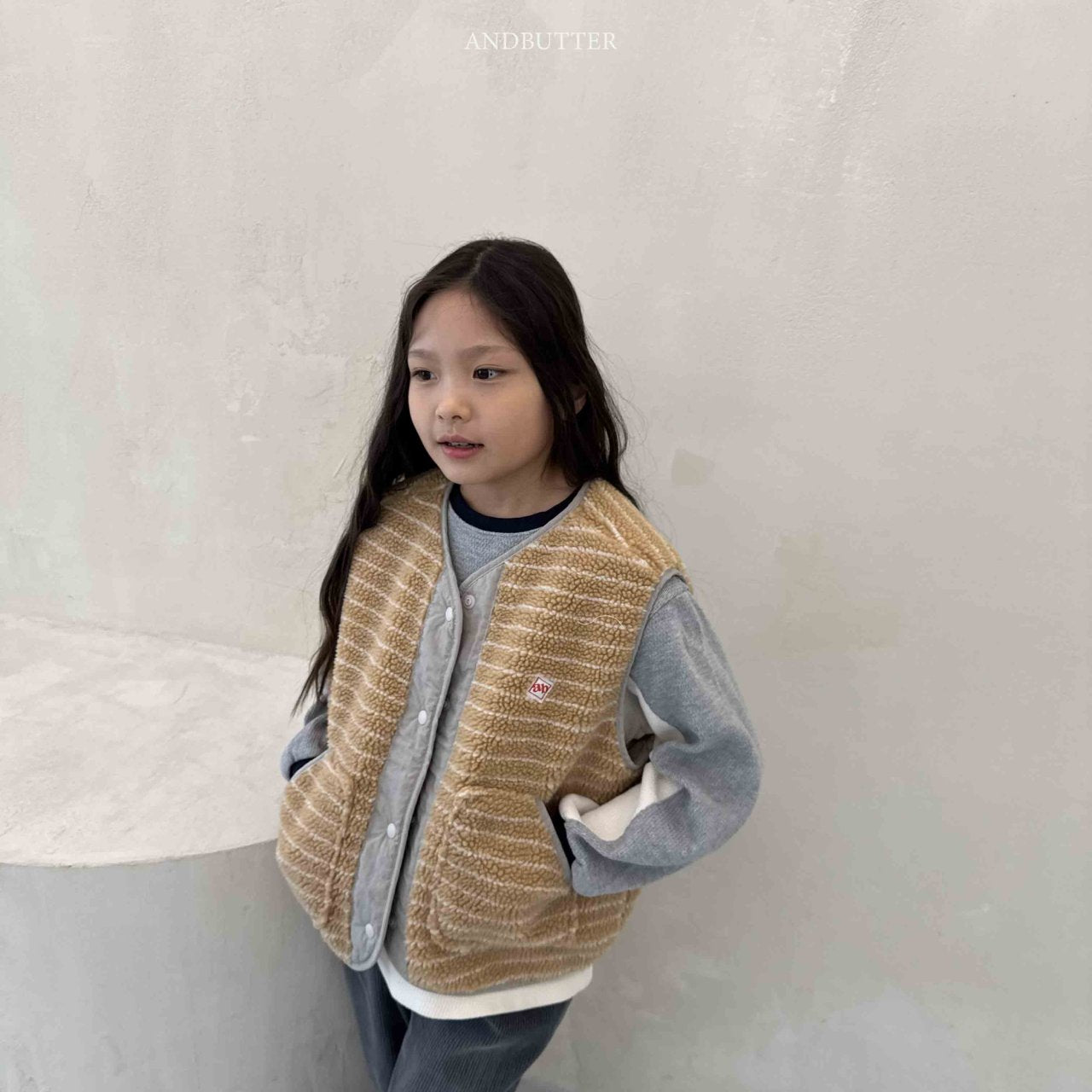 《予約》Reversible ST Dumble Vest / andbutter