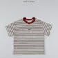 《予約》Mention Stripe Tee / O.wen