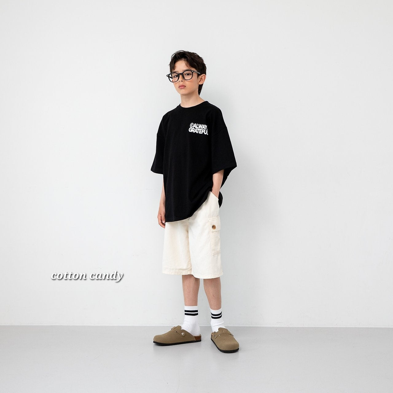 《予約》Square T-shirt / cotton candy
