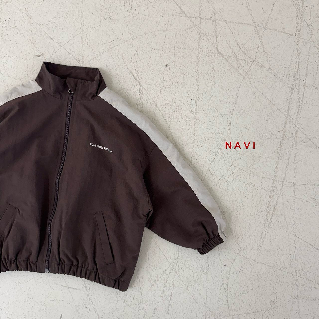《予約》Anna Two-Tone Jumper / navi.