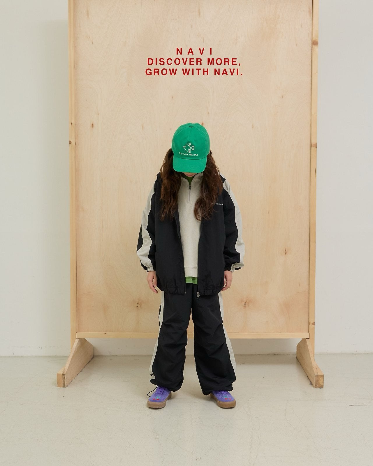 《予約》Anna Color-Block Pants / navi.