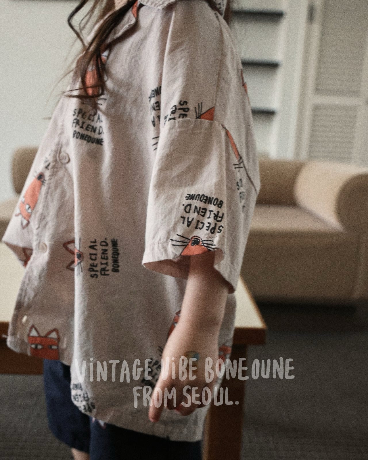 《予約》Fox Collar Shirt / Boneoune