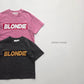 《予約》Blondie T-shirt / cotton candy