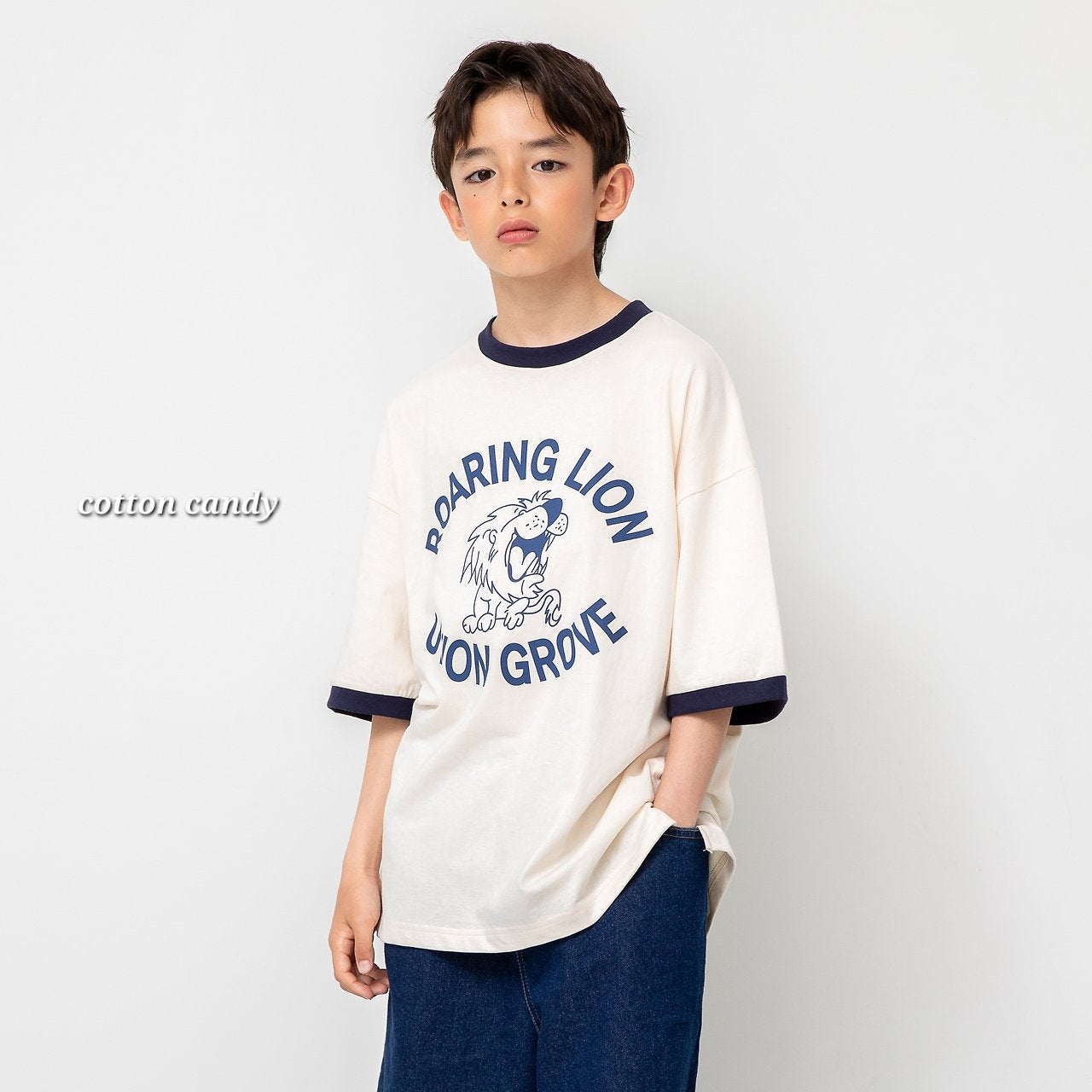 《予約》Lion T-shirt / cotton candy