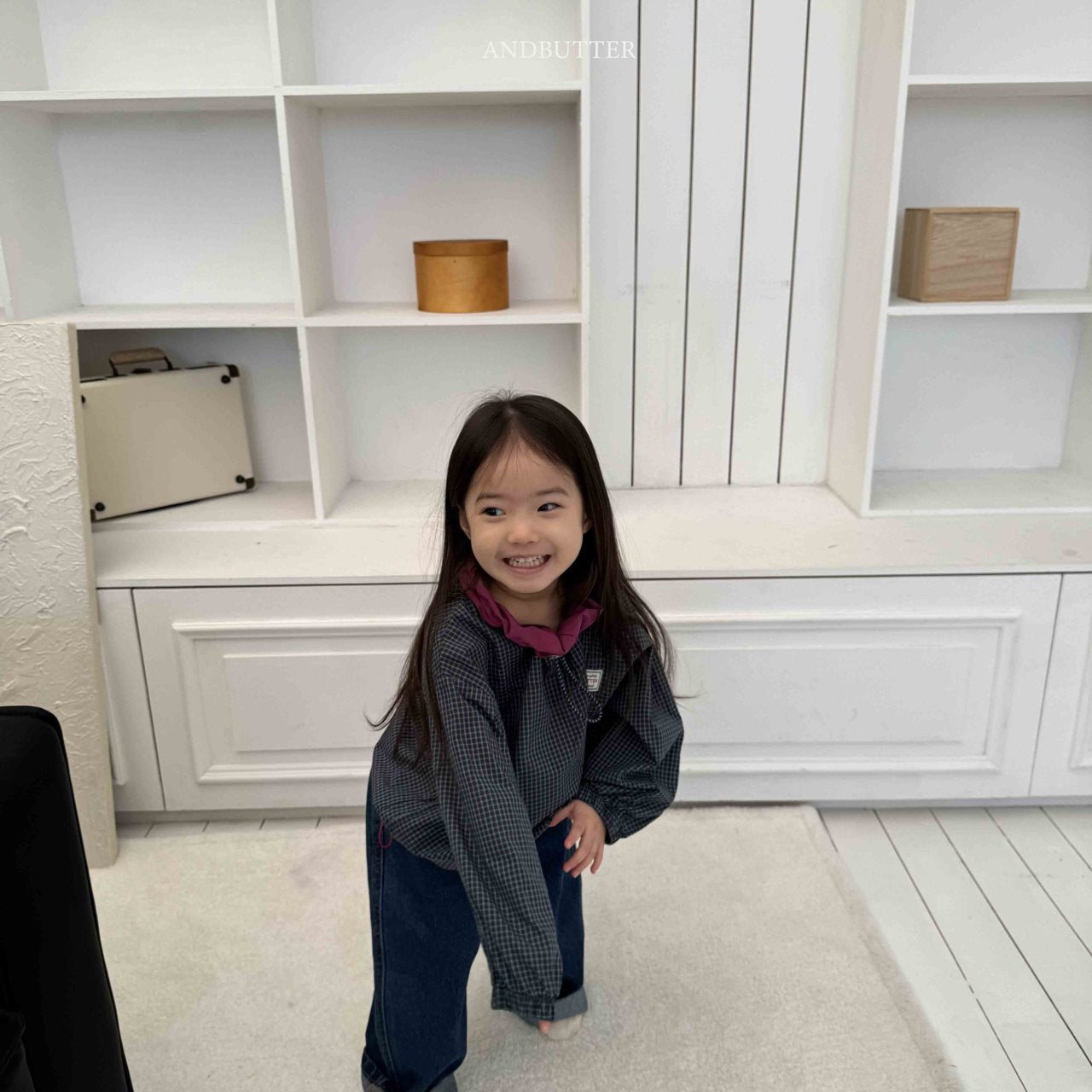 《予約》Old Check Anorak / andbutter