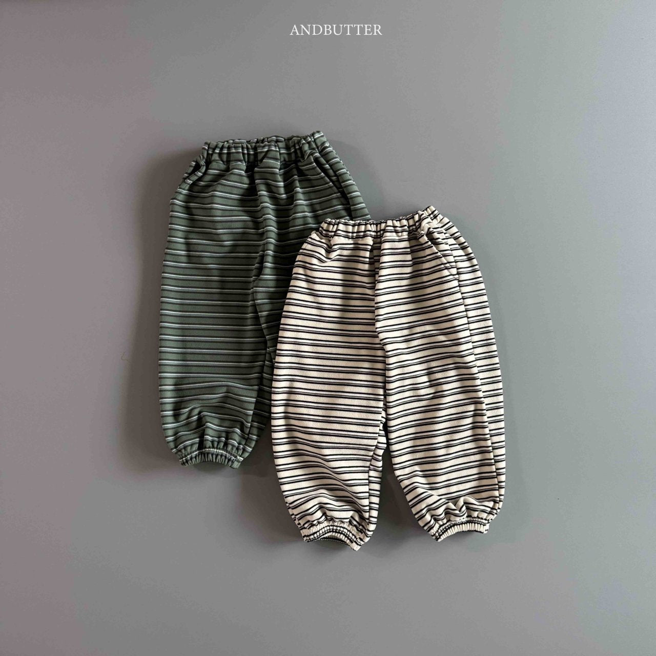 《予約》Mellow Stripe Jogger / andbutter